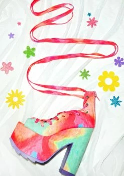 Y.R.U. Rainbow Ballet Bae Platforms