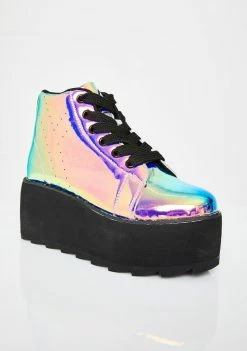 Y.R.U. Dark Lala Hi Atlantis Platform Sneakers