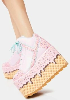 Y.R.U. Qozmo Ice Cream Platform Sneakers