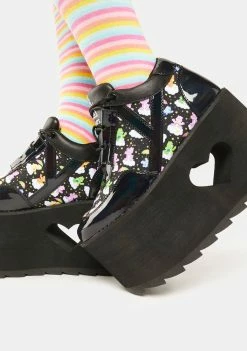 Y.R.U. Qozmo Lo Care Bears Platform Sneakers