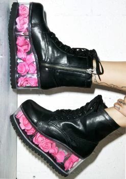 Y.R.U. G.I. Rose Platform Boots