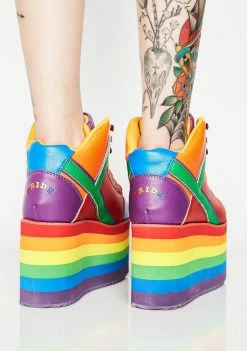Y.R.U. Qozmo Pride Platform Sneakers