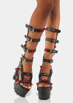 Y.R.U. Nightcall Hi Rose Platform Heels