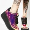 Y.R.U. Platforms Lala Pink Atlantis Platform Sneakers