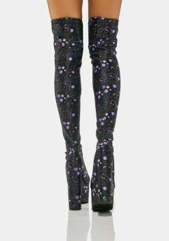 Y.R.U. Care Bears Labyrinth Thigh High Boots Platforms