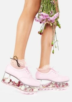 Y.R.U. Platforms Baby Pink Qloud 2091 Platform Sneakers