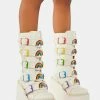 Y.R.U. Platforms White Dune Rainbow Boots