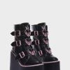 Y.R.U. Dune Lo Hearts On Fire Platform Boots