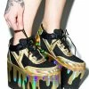Y.R.U. Platforms Qozmo Lo Matrix Platform Sneakers