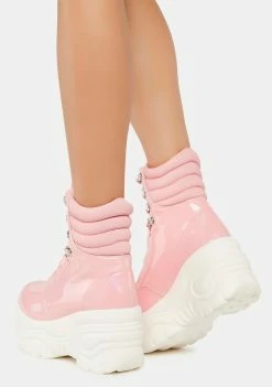 Y.R.U. Pink Matrixx Hi Platform Sneakers