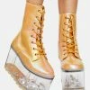 Y.R.U. Platforms Goldust Qloud Ultra Platform Boots