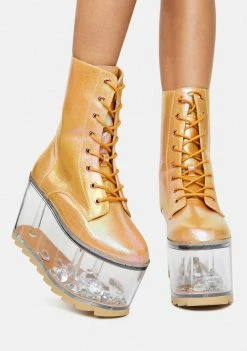 Y.R.U. Platforms Goldust Qloud Ultra Platform Boots
