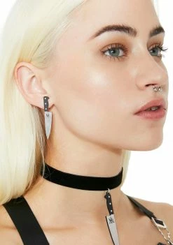Y.R.U. Knife Earrings