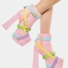 Y.R.U. Pastel Stardust Bondage Boots