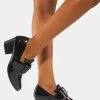 Y.R.U. Patent Adora Heeled Loafers Heels