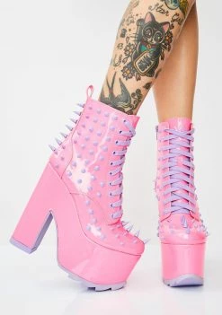 Y.R.U. Candy Night Terror Platform Boots