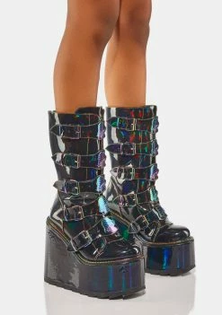 Y.R.U. Holographic Dune Mushroom Boots