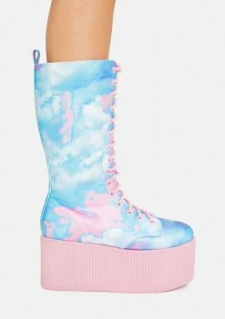 Y.R.U. Pastel Qloud Kaos Hi Platform Boots