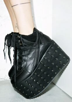 Y.R.U. Qozmo Studded Platform Sneakers Platforms