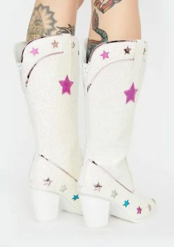 Y.R.U. Space Cowgirl Glitter Boots Boots & Booties