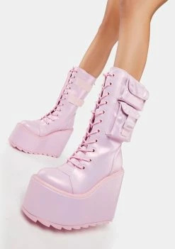 Y.R.U. Pink Pearl Dune Desert Boots