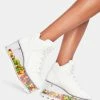 Y.R.U. White Qozmo Qloud Platform Sneakers Platforms
