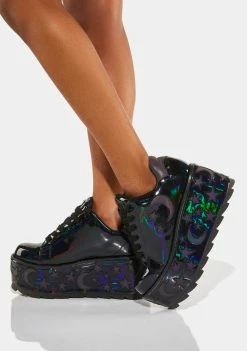 Y.R.U. Reflective Lala Luna Platform Sneakers Platforms