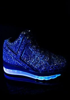 Y.R.U. Black Qozmo Aiire Glitter Sneaker