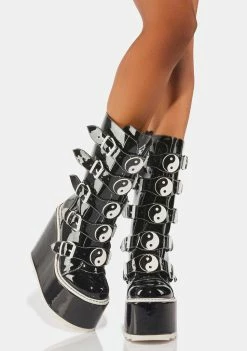 Y.R.U. Dune Yin Yang Platform Boots Platforms