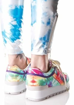 Y.R.U. Tune Rainbow Tie Dye Sneakers