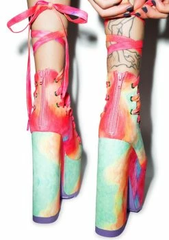 Y.R.U. Rainbow Ballet Bae Platforms